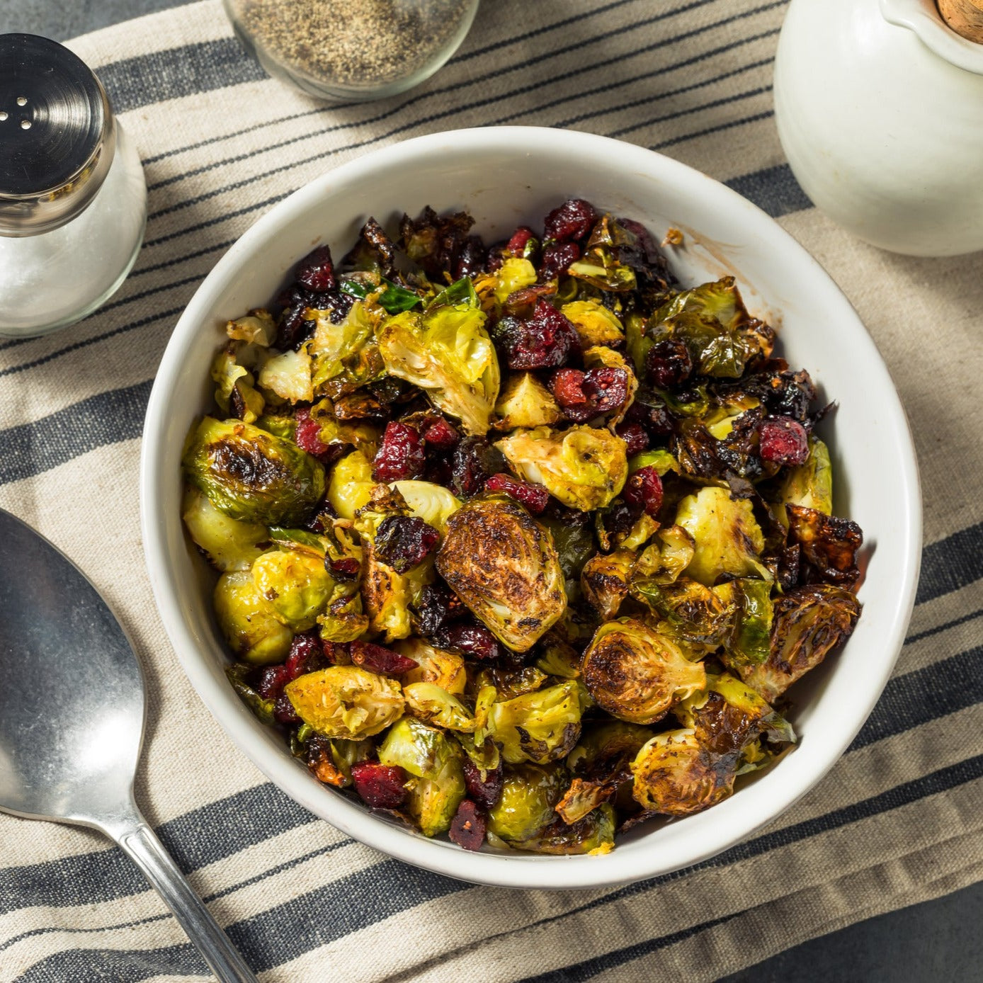 Roasted Brussel Sprouts w/Pomegranate, Walnuts &amp; Pomegranate Molasses