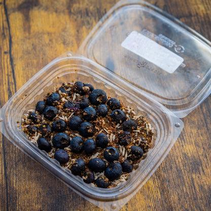 Chia &amp; Hemp Seed Pudding w/Fresh Blueberries