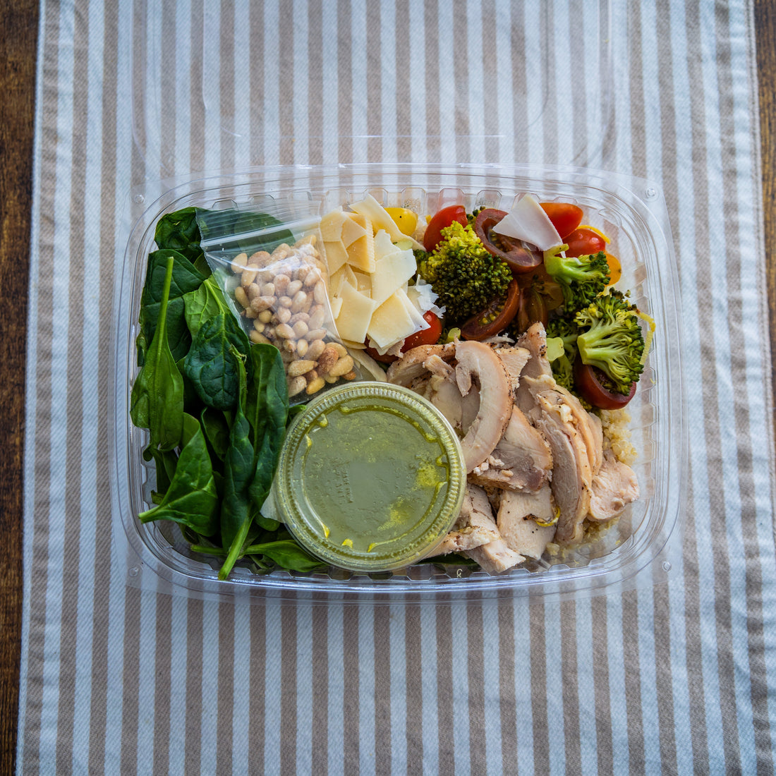 Thai Chicken, Veggie &amp; Brown Rice Bowl w/Peanut Sauce