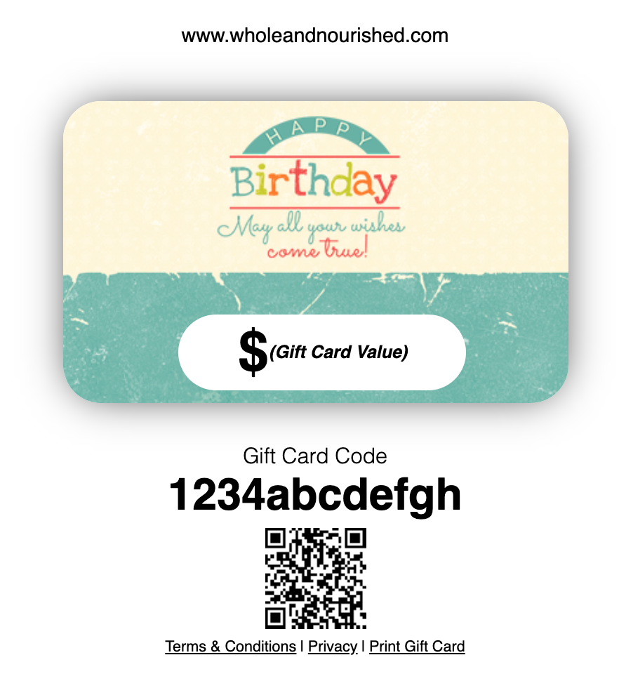 Happy Birthday Gift Card – Makeup By Sheila
